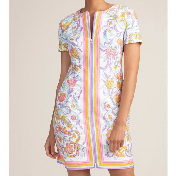 Trina Turk Dresses & Skirts - Trina Turk 100% Cotton Arboretum Zip Front Paisley Print Dress